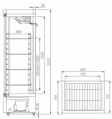 Холодильный шкаф Полюс Carboma V700 С (стекло) в Москве , фото 3