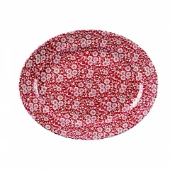 Блюдо овальное Churchill 36,5х29,3см Vintage Prints, цвет Cranberry Victorian Calico CACRD141 в Москве , фото 1