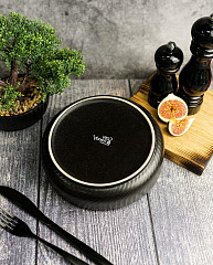 Тарелка глубокая Cosy&Trendy D19,5XH5,5CM DAKOTA BLACK (4392195) в Москве , фото 2