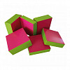 Коробка для кондитерских изделий Garcia de Pou 23*23*5 см, фуксия-зеленый, картон фото