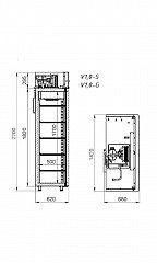 Шкаф холодильный Аркто V1.4-SD (пропан) в Москве , фото 5