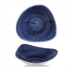 Салатник треугольный Churchill Stonecast Patina Cobalt Blue PABLTRB91 в Москве , фото 1