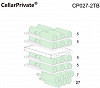Винный шкаф двухзонный Cellar Private CP027-2TB фото