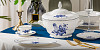 Блюдо овальное глубокое P.L. Proff Cuisine 25,2*16,1*2,1 см Blue Flower (81222030) фото