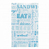 Пакет для гамбургера Garcia de Pou Parole 12+7*18 см, голубой, 500 шт/уп, жиростойкий пергамент фото