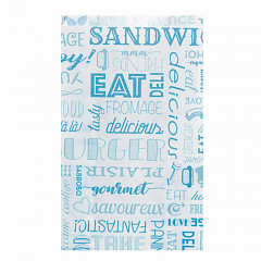 Пакет для гамбургера Garcia de Pou Parole 12+7*18 см, голубой, 500 шт/уп, жиростойкий пергамент в Москве , фото