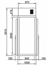 Холодильная камера Polair КХН-1,44 Minicella MB 2 двери в Москве , фото 2