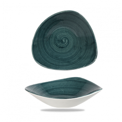 Салатник треугольный Churchill Stonecast Patina Rustic Teal PATRTRB91 в Москве , фото 1