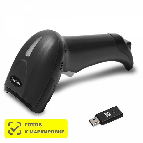 Беспроводной сканер штрих-кода Mertech CL-2310 HR P2D SUPERLEAD USB Black фото