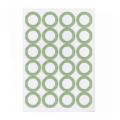 Этикетка бумажная самоклеящаяся Garcia de Pou белая, d 4,2 см, 24 наклеек на листе А4, 100 л/уп фото