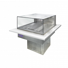 Витрина холодильная кондитерская встраиваемая Финист Glassier Slide GS-10/7/3 в Москве , фото