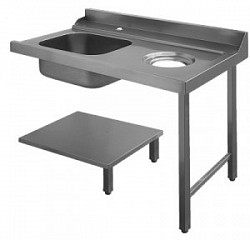 Стол для грязной посуды с отверстием для отходов Apach Chef Line L80208 в Москве , фото