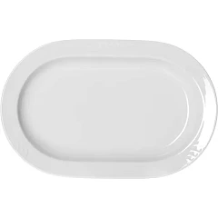 Блюдо овальное Bauscher Карат фарфор ,H=8,L=240,B=155мм белый (25 2023) в Москве , фото 1