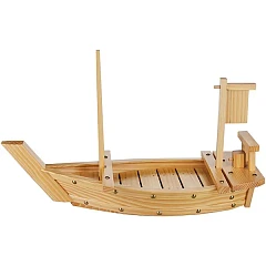 Блюдо для суши Prohotel Корабль сосна ,H=33,5,L=55,B=21см бежев.,золотой (D01-001-55/30-55) в Москве , фото