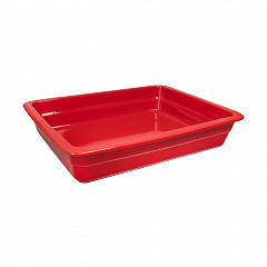 Гастроемкость керамическая Luxstahl Corone GN 1/2 326х265х60 мм красная [LQ-QK15029-186C] в Москве , фото 1