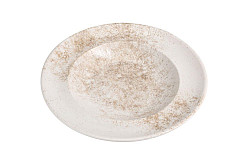 Тарелка глубокая для пасты, для супа Porland 24 см Pioli Smoky Matte Brown (173924) в Москве , фото 3