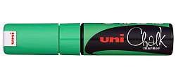 Маркер меловой UNI Mitsubishi Pencil Chalk PWE-8K Зеленый неон фото