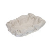 Чехол для корзинки пластиковой прямоугольной Luxstahl лен серый для арт. 178084 фото