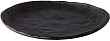 Тарелка мелкая  Oyster 27 см, цвет черный (QR17040)