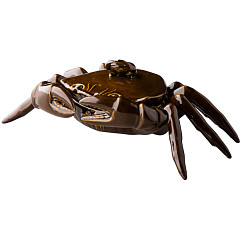 Тарелка с крышкой Style Point Raw Design by RBC «краб» 26x17,5x6 см, цвет коричневый (RD19170) в Москве , фото 1