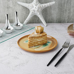 Тарелка мелкая P.L. Proff Cuisine d 18,5 см h1,5 см Brown Frutti di Mare (81241264) в Москве , фото 1