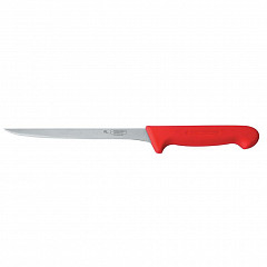 Нож филейный P.L. Proff Cuisine PRO-Line 20 см, красная пластиковая ручка в Москве , фото