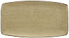 Тарелка прямоугольная Continental 35,5х19 см, коричневая 32CURV193-06 фото