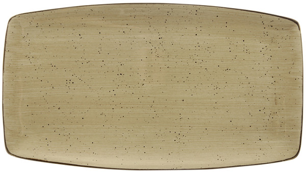 Тарелка прямоугольная Continental 35,5х19 см, коричневая 32CURV193-06 фото