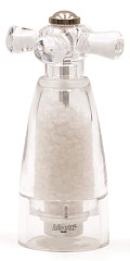 Мельница для соли Bisetti h 14,5 см, акрил, прозрачная, BRESCIA (930S) фото