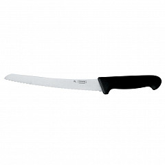 Нож хлебный P.L. Proff Cuisine PRO-Line 25 см, черная пластиковая ручка в Москве , фото