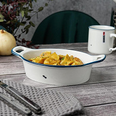 Блюдо овальное с ручками P.L. Proff Cuisine 25*16,1 см h5,5 см 880 мл Bakery Fusion (81241327) в Москве , фото 1