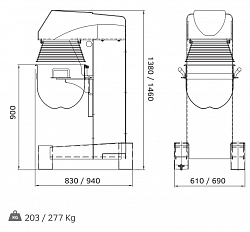 Планетарный миксер Rollmatic Bull 40 в Москве , фото 2