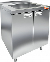 Стол закрытый с мойкой Hicold НБМСЗМ-7/6Б (+100мм столешница) в Москве , фото