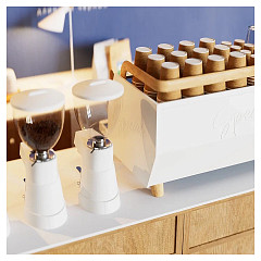 Рожковая кофемашина Manifesta Speciale White, фото 6