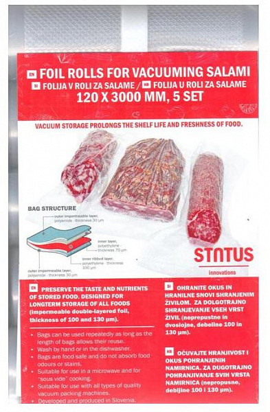 Рулоны для вакуумной упаковки Status VB 12*300-5 фото