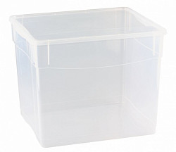 Контейнер с крышкой Restola 34 л 400х335х315 мм прозрачный, ПП [431281501] в Москве , фото