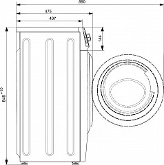 Стиральная машина Atlant СМА 60У109-00 в Москве , фото 2