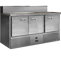 Стол холодильный для пиццы Финист СХСнпцг-700-3 (1485х700х1060) (8GN1/6 с крышкой) фото
