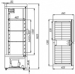 Холодильный шкаф Полюс ШХ-0,8К в Москве , фото 2
