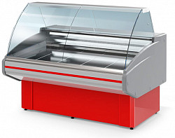 Холодильная витрина Golfstream Двина CS 150 ВСн красная б/б в Москве , фото 1