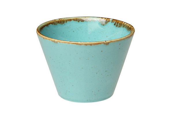 Чаша коническая Porland d 9,5 см h 7 см 200 мл фарфор цвет бирюзовый Seasons (368209) фото