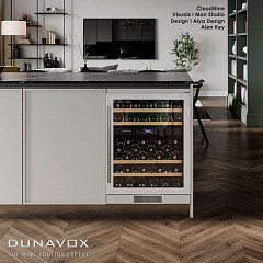 Винный шкаф двухзонный Dunavox DX-53.130DWK/DP в Москве , фото 2