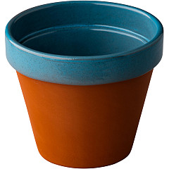 Кружка без ручки Style Point Stoneheart 560 мл, d 11,5 см h 10 см, цвет коричневый/голубой (SHAZC1611) в Москве , фото 1