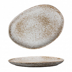 Блюдо овальное P.L. Proff Cuisine 33*24,5 см h3,2 см Brown Spider Silk в Москве , фото