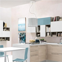 Островная вытяжка Falmec Eolo Isola Glass White в Москве , фото 5