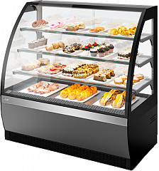 Витрина кондитерская Chilz Vete 90 серый матовый/шлифованная нержавейка в Москве , фото 1