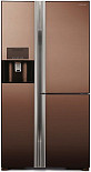 Холодильник Hitachi R-M702 GPU2X MBW  коричневый зеркальный