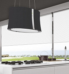 Островная вытяжка Falmec Zephiro Isola Glass Black в Москве , фото 4