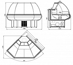 Холодильная витрина Enteco Вилия УН 90 ВС в Москве , фото 2