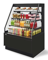 Витрина кондитерская Chilz Vete II kub OFT 90, Чёрный муар/Металлик в Москве , фото 1